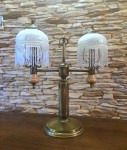 OUTLET BISZCZAK STYLOWA MOSIĘŻNA LAMPA GABINETOWA RETRO PATYNA