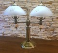 stylowa lampa gabinetowa biurkowa retro mosięzna patyna salonu kancelarii biura gabinetu.jpg