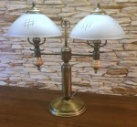 OUTLET BISZCZAK STYLOWA MOSIĘŻNA LAMPA GABINETOWA RETRO PATYNA