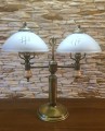 klasyczna lampa stołowa gabinetowa salonu gabinetu biura patyna.jpg