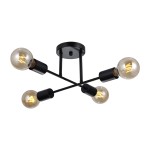 ITALUX LAMPA SUFITOWA ŻYRANDOL FORMIO PND-4052-4-BL BLACK