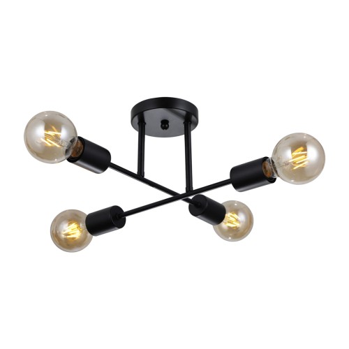 ITALUX LAMPA SUFITOWA ŻYRANDOL FORMIO PND-4052-4-BL BLACK