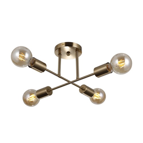 ITALUX LAMPA SUFITOWA ŻYRANDOL FORMIO PND-4052-4-HBR GOLD