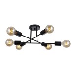 ITALUX LAMPA SUFITOWA ŻYRANDOL FORMIO PND-4052-6-BL BLACK