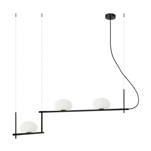 ITALUX NOWOCZESNA LAMPA SYSTEM KERNIO PND-357783-BK+W BLACK