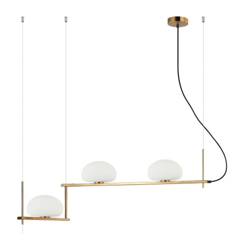 ITALUX NOWOCZESNA LAMPA SYSTEM KERNIO PND-357783-BRO+W GOLD
