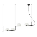 ITALUX NOWOCZESNA LAMPA SYSTEM KERNIO PND-357784-BK+W BLACK