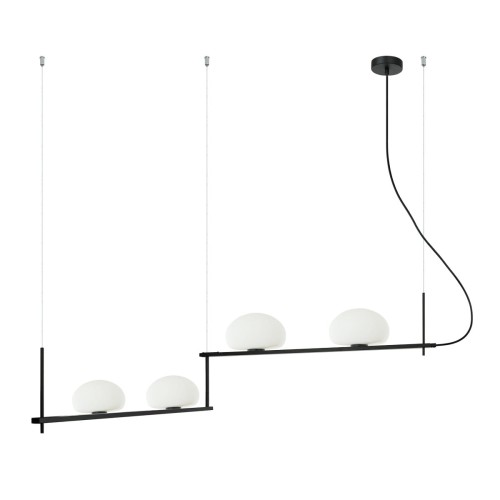 ITALUX NOWOCZESNA LAMPA SYSTEM KERNIO PND-357784-BK+W BLACK
