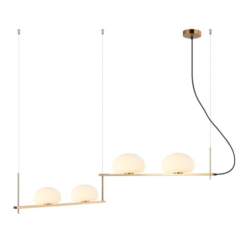 ITALUX NOWOCZESNA LAMPA SYSTEM KERNIO PND-357784-BRO+W GOLD