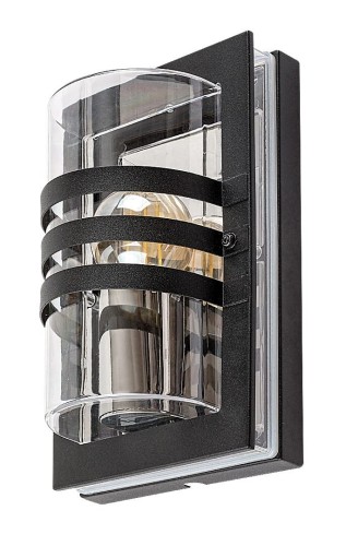 RABALUX NOWOCZESNY KINKIET ZEWNĘTRZNY ELEWACYJNY IP44 ORLOVA 7244 BLACK