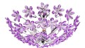 stylowa plafoniera sufitowa flower kwiaty fioletowa purple globo salonu pokoju sypialni.jpg