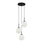 ITALUX LAMPA WISZĄCA ŻYRANDOL ZWIS 3PŁ NA PLAFONIE DEORE PND-5578-3S-BK BLACK