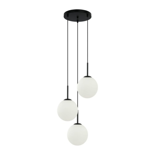 ITALUX LAMPA WISZĄCA ŻYRANDOL ZWIS 3PŁ NA PLAFONIE DEORE PND-5578-3S-BK BLACK