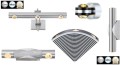 nowoczesna lampa aluminium led techno salonu sypialni pokoju smokey globo.jpg