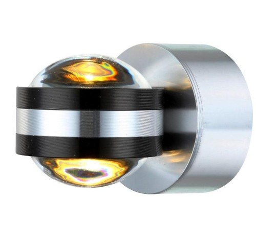 GLOBO NOWOCZESNY KINKIET LED 7609 SMOKEY ALU