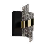 ITALUX NOWOCZESNY KINKIET LED 9W TONGA WL-26374-9W-3K-BK-GD BLACK/GOLD