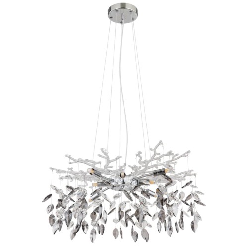 GLOBO NOWOCZESNA LAMPA ŻYRANDOL Z KRYSZTAŁAMI DANNA 64133-8 CHROM