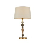 ITALUX STYLOWA LAMPA NOCNA STOŁOWA ABAŻUR MOREN TB-84678-AB