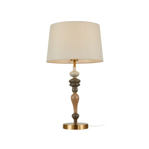 ITALUX STYLOWA LAMPA NOCNA STOŁOWA ABAŻUR MOREN TB-84678-AB