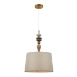 ITALUX STYLOWA LAMPA WISZĄCA ABAŻUR MOREN PND-84678A-AB