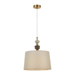 ITALUX STYLOWA LAMPA WISZĄCA ABAŻUR MOREN PND-84678B-AB