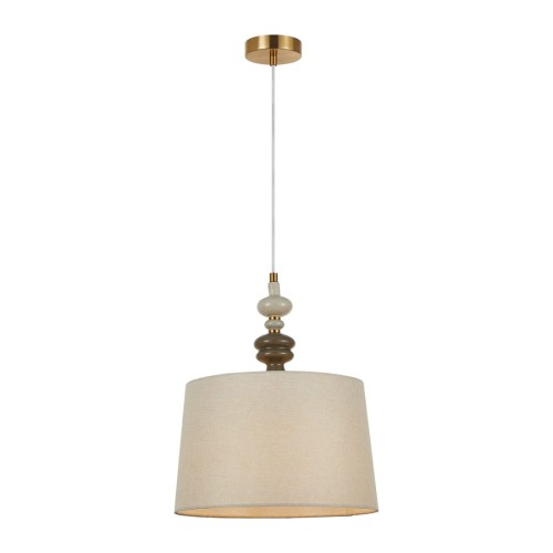 ITALUX STYLOWA LAMPA WISZĄCA ABAŻUR MOREN PND-84678B-AB