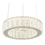 GLOBO NOWOCZESNA LAMPA KRYSZTAŁOWA LED NA PILOTA MUCKY 67162-30 CHROM
