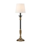 MARSKLOJD STYLOWA LAMPA NOCNA STOŁOWA Z ABAŻUREM GENT 108679 PATYNA/BLACK