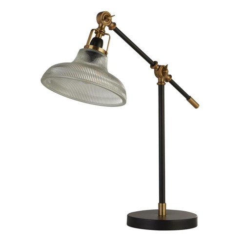 S-LIGHT INDUSTRIALNA LOFTOWA LAMPA BIURKOWA 60-02BK BLACK/GOLD