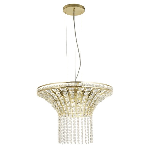 S-LIGHT DESIGNERSKI ŻYRANDOL KRYSZTAŁOWY 68-51-1SB GOLD