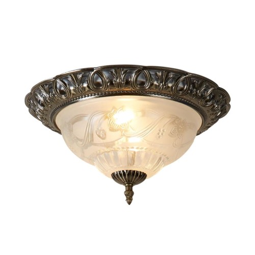 S-LIGHT STYLOWA PLAFONIERA SUFITOWA Z ORNAMENTEM 70-45AB PATYNA