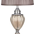stylowa lampa stołowa abażur amber chrom salonu sypialni apartamentu biura.jpg