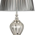 lampa nocna z abazurem plisowanym dymiona chrom salonu sypialni biura apartamentu.jpg