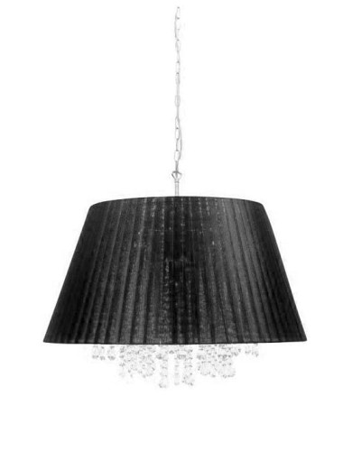 REALITY LAMPA ŻYRANDOL ABAŻUROWY Z KRYSZTAŁAMI 1703-02 ORGANZA BIG ∅700 BLACK