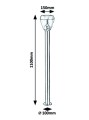 lampa latarnia słupek zewnętrzny ogrodowy inox ip44 trawnik skwer parku ogrodu.jpg