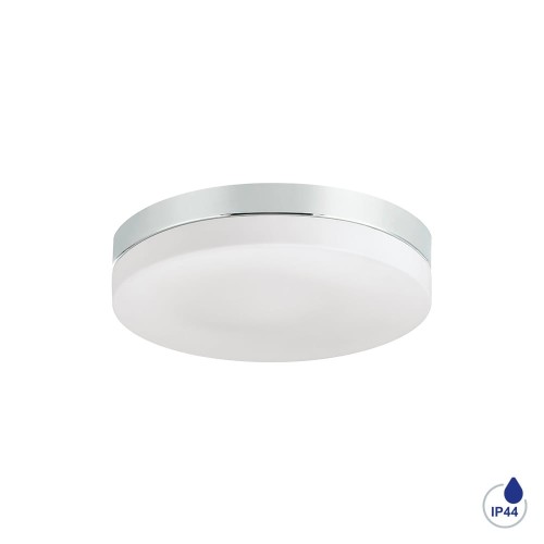 LUXERA SUFITOWA LAMPA ŁAZIENKOWA PLAFON IP44 PILLS 67109 CHROM/OPAL