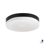 LUXERA SUFITOWA LAMPA ŁAZIENKOWA PLAFON IP44 PILLS 67114 BLACK/OPAL
