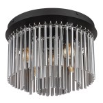 GLOBO NOWOCZESNY PLAFON LAMPA SUFITOWA GORLEY 15698D BLACK/SMOKE