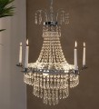 żyrandol klasyczny kryształowy marielund markslojd salonu napartamentu hotelu dworku chrom.jpg
