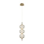 ITALUX NOWOCZESNA LAMPA WISZĄCA ZWIS LAZIE PND-29038-3-GD GOLD