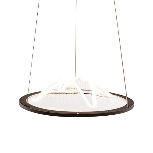 ITALUX NOWOCZESNA LAMPA ŻYRANDOL LED BARET PND-58038-26W-3K COFFEE