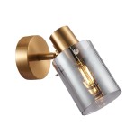 ITALUX NOWOCZESNY KINKIET SPOT SARDO SPL-5581-1-BRO-SG GOLD/SMOKE