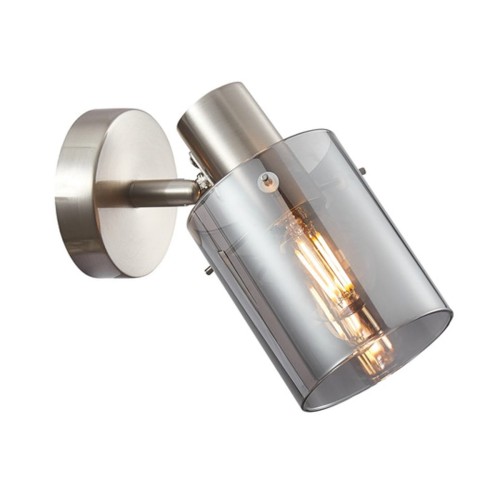 ITALUX NOWOCZESNY KINKIET SPOT SARDO SPL-5581-1-SC-SG NICKELL/SMOKE