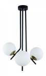 JUPITER NOWOCZESNA LAMPA ŻYRANDOL TIM TI-3 CZ/MS CZARNY/ZŁOTY MOSIĄDZ