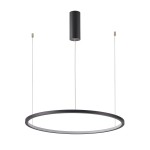 ITALUX NOWOCZESNA LAMPA WISZĄCA ŻYRANDOL LED VINOLA PND-56135B-080RPP-BK-3KS4K-TRDIMM BLACK