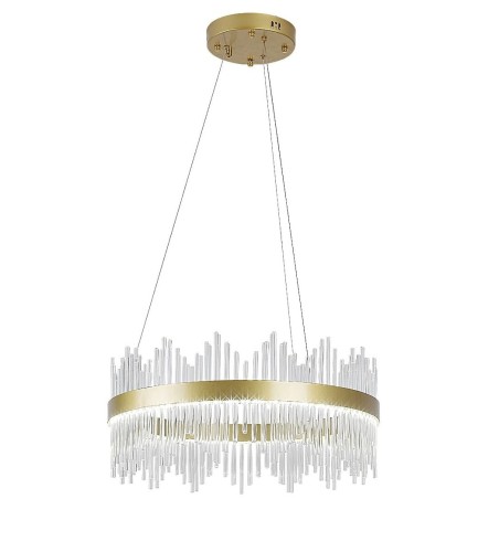 RABALUX LAMPA WISZĄCA ŻYRANDOL KRYSZTAŁOWY MABEL 72227 GOLD/ZŁOTY