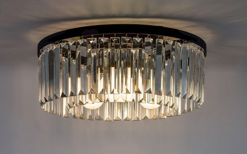 RABALUX LAMPA SUFITOWA PLAFON KRYSZTAŁOWY ELOISA 71093 BLACK