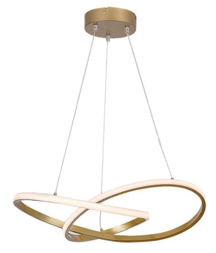 RABALUX NOWOCZESNA LAMPA SPIRALA ŻYRANDOL LED CASTIEL 72215 GOLD
