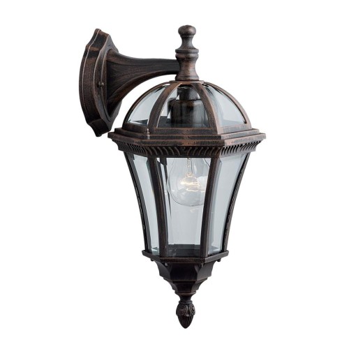 S-LIGHT KINKIET ZEWNĘTRZNY ELEWACYJNY IP44 15-63 RUSTIC BROWN CAPRI