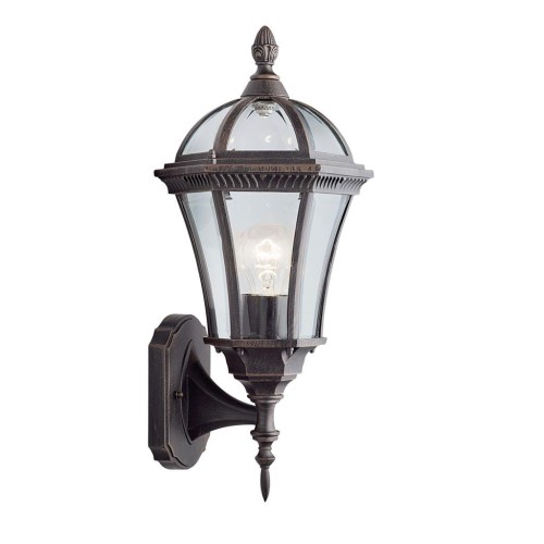 S-LIGHT KINKIET ZEWNĘTRZNY ELEWACYJNY IP44 15-65 RUSTIC BROWN CAPRI